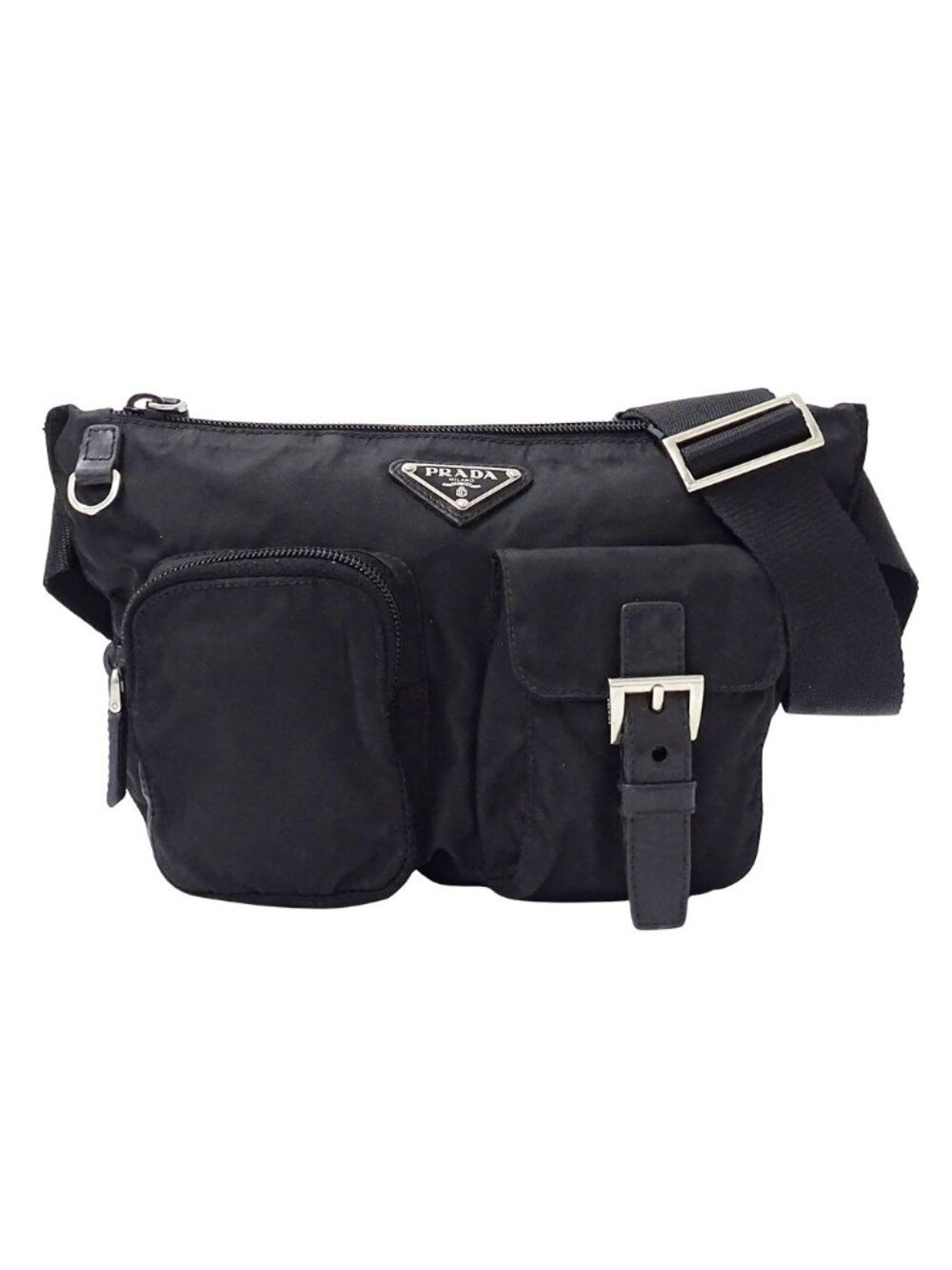 Prada Belt Bag Nylon Black Logo Small